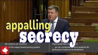 It is APPALLING the level of SECRECY Trudeau government continues to insist on