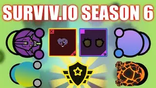 BUYING THE SEASON 6 BATTLEPASS! NEW SKINS || SURVIV.IO