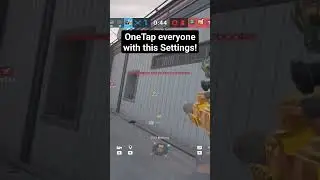 Best OneTap Settings! 4:3 fov 80 1x:24 1.5x: 40 #rainbow6 #onetap #rainbow6gameplay #r6highlights