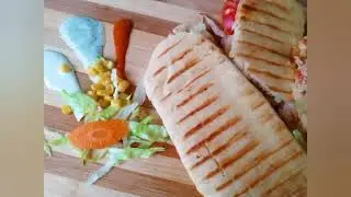 Grill panini sandwich|homade panini bread|chicken panini|Desi sabor
