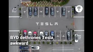 Tesla sales dip 9% as BYD takes global EV crown