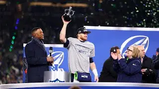 Seattle Seahawks NFC Championship Trophy Presentation