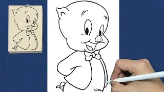 Wie zeichnet man Cochonnet (Porky Pig)
