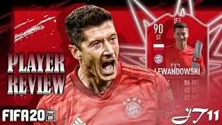 FIFA 20 POTM LEWANDOWSKI 90 PLAYER REVIEW