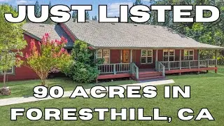 Nearly 90 Acres | 2 Homes + Barn/Shop | $1.3M Foresthill CA Property Tour
