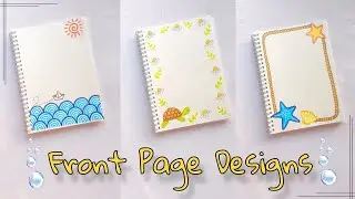Front Page Designs for school projects and journals ✨ || Aesthetic Front Page Designs