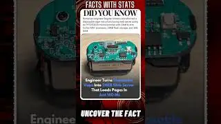 FACTS with STATS 5135 ∆ - Engineer turns disposable vape into web server #shorts #ytshort #facts