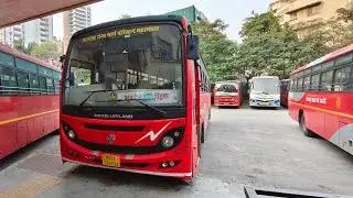 Mumbai To Paithan Bus Journey In MSRTC Ashok Leyland Bs6 Lal Pari #mumbai #पैठण