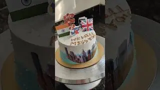 two pound cake design, chocolate cake design, travel theme cake design,cake decoration idea,cakeart