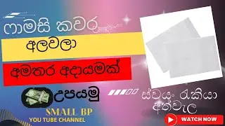 විනාඩි 6 න් අමතර අදායමක් හොයන විදිහ දැනගමු /...ෆාමසි කවර අලවමු....