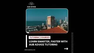 Courses we offer at AUB Advice| Tutoring #AUB