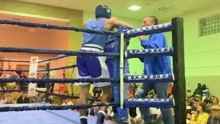 Michael Armstrong boxing for Blues Gym, 165 pound Amateur