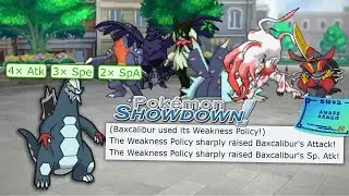 Weakness Policy Baxcalibur (pokemon showdown SWEEP)