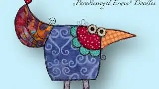 Stickdateien Paradiesvogel Erwin Doodles