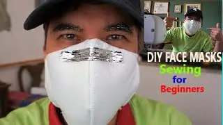 DIY REUSABLE FACE MASK WITH NOSE BRIDGE STRIP