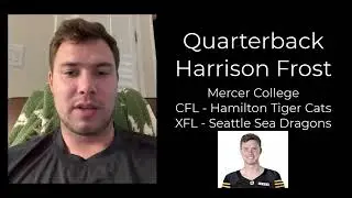 College and Professional Quarterback Harrison Frost Testimonial