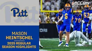 Mason Heintschel 2025 Regular Season Highlights | Pitt Quarterback
