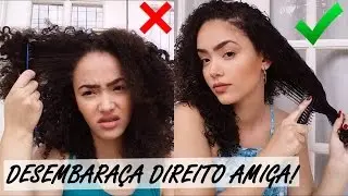 COMO DESEMBARAÇAR CABELOS CACHEADOS