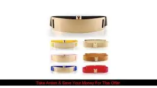 Best Gold Metal Elastic Mirror Golden Metal Waist Belt Metallic Bling Plate Wide Band For Women Lad