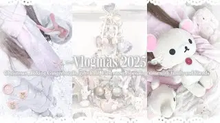 Vlogmas 2025🎄🎀Christmas ,Baking cookies, gifts haul, First Snow , Aesthetic Vlog , Winter Beach trip