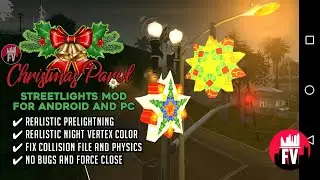 CHRISTMAS PAROL STREETLIGHTS MOD | RAMDAM ANG PASKO | JINGLE BELLS  (GTA San Andreas Android)