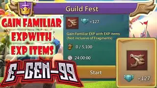 Lords Mobile Guild Fest Task Gain Familiar EXP With EXP Items 127 Points
