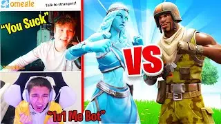 Little Brother 1v1's TOXIC Fortnite Player From OMEGLE! HE RAGED!