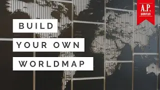 A.P. Donovan - DIY wooden world map with an incredible size of 2.5m x 1.2m