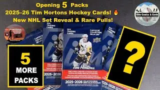 Opening 5 Packs of 2025&ndash;26 Tim Hortons Hockey Cards! 🔥 New NHL Set Reveal & Rare Pulls!