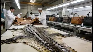 Inside the Crocodile Leather Factory &ndash; How the Animal Becomes Premium Bags | Full Process