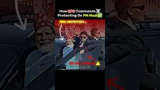 PM Modi + SPG🥶 High Level Security🔥☠️ #pmmodi #spg #commando #modi #army #shorts