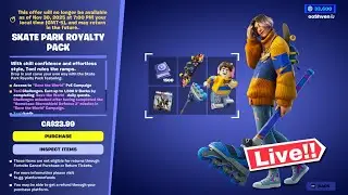 🔴*NEW* FORTNITE SKATE PARK IS BACK ITEM SHOP OUT NOW November 3! (Chapter 6 LIVE)