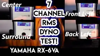 Receiver Power Test | Yamaha RX-V6A | 7 Channel Driven RMS AMP Dyno Test! TSR-700