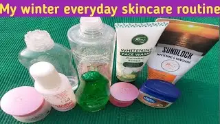 My winter everyday skincare routine with affordable products||Muskan beauty hub.