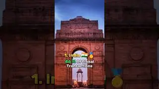 Top 10 Country By Real Time Payment Transactions #shorts #viral #top10 #youtubeshorts #transaction