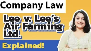 Lee v. Lee's Air Farming Ltd. 1960 | Company Law | Landmark Case