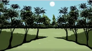 👉 Scenery drawing in MsPaint,#Ms Paint,🌴Sense by RN🎇How to draw in paint in computer🌾,Art🎇Drawing,