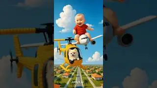 The boy crashed into Jonty&rsquo;s helicopter with his aeroplane | #shorts #ytshorts  #cute