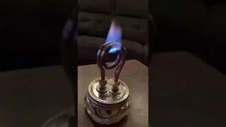 Copper coil alcohol burnet