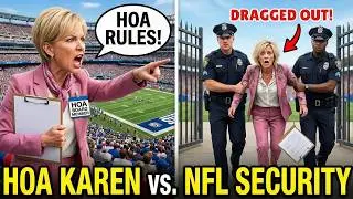 HOA Karen Tried Enforcing HOA Rules During an NFL Game &mdash; Stadium Security Dragged Her Out