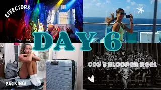 a productive sea day: cast blooper reel, packing, watching effectors - DAY 6 // odyssey of the seas