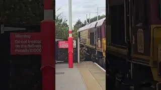 RARE: ex EWS class 66 passing normanton #shorts