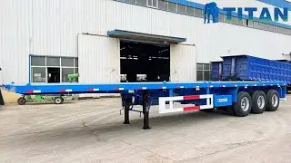 TITAN 3 Axle 40 Feet Flat Body Trailer with ABS for Sale  | What is a Flat Body Trailer