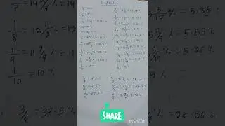 Fractional value of percentage📖🖋🖋#short #maths #ibps #ssc #percentage#rrb