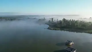 Vol en drone au Lac de Rhodes - Étang du Stock - Moselle