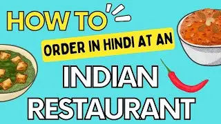 Basic Hindi: An Indian Restaurant Menu