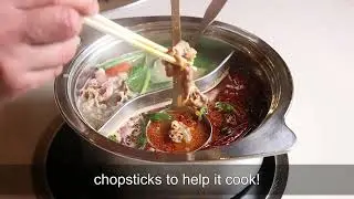 Shabu Shabu translates to &ldquo;Swish Swish&rdquo;, so swish your food around in the hot pot with chopsticks!