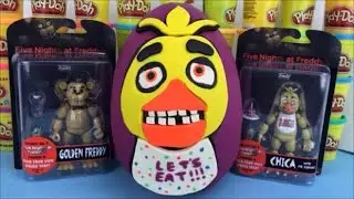 Five Nights at Freddy Huge Surprise Egg Chica FNAF Toys