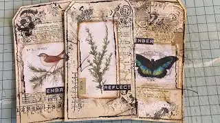 Craft With Me : Pinterest Inspired Tags - Using Scraps & Stamps