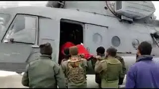 A pregnant lady in critical condition evacuated from winter isolated Nawapachi